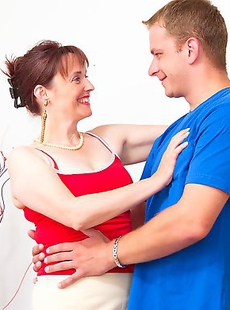 This naughty housewife loves to play with her toy boy