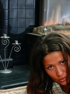 Horny housewife playing all by herself