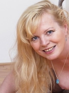 Horny and naughty housewife is home alone