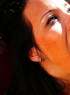 Naughty babe fucking and sucking a dirty old man outside