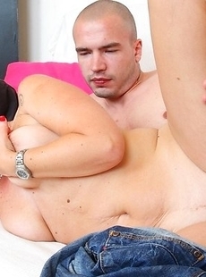 Horny blonde housewife sucking and fucking like crazy