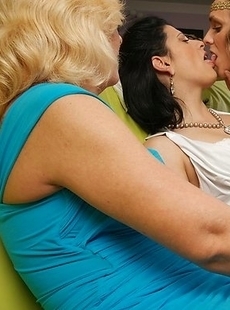 Three old and young lesbians go downtown