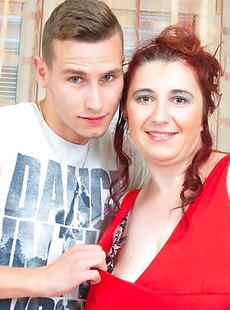 Naughty BBW fooling around with her toy boy