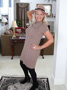 Naughty American mature lady getting ready to play