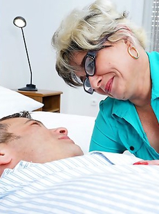 Horny housewife playing with her lover